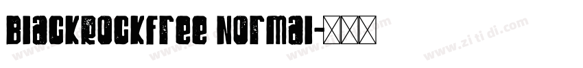 BlackRockFree Normal字体转换